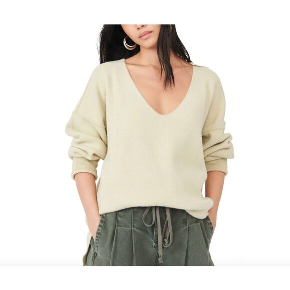 Free People Blue Hand-Dyed Oversized Sweater Pullover Cozy Knit Small OB1325064 - Picture 12 of 13